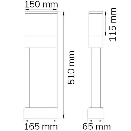 Wofi 12225 - LED Kućni broj DIEGO LED/10,5W/230V 3000K IP54