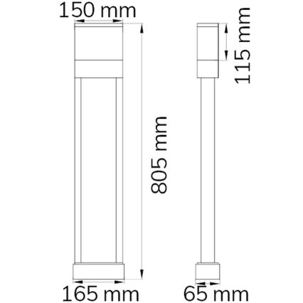 Wofi 12226 - LED Kućni broj DIEGO LED/10,5W/230V 3000K IP54