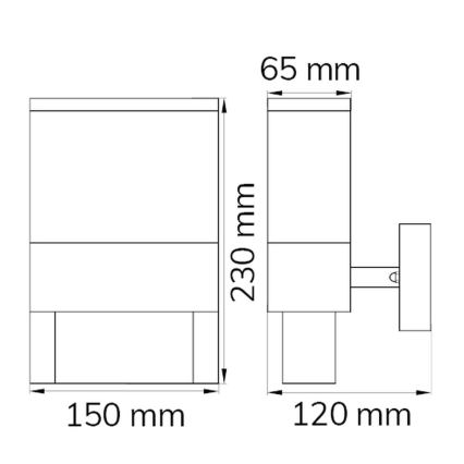 Wofi 12227 - LED Kućni broj DIEGO LED/10,5W/230V 3000K IP54