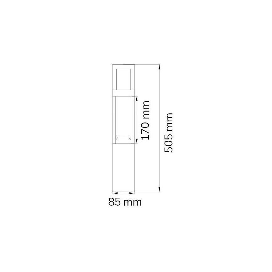 Wofi 12228 - LED Vanjska lampa SIERRA LED/10W/230V IP54 50,5 cm