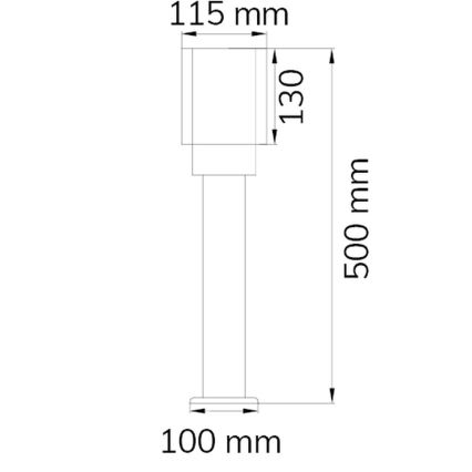 Wofi 12231 - Vanjska lampa PITA 1xE27/60W/230V IP54