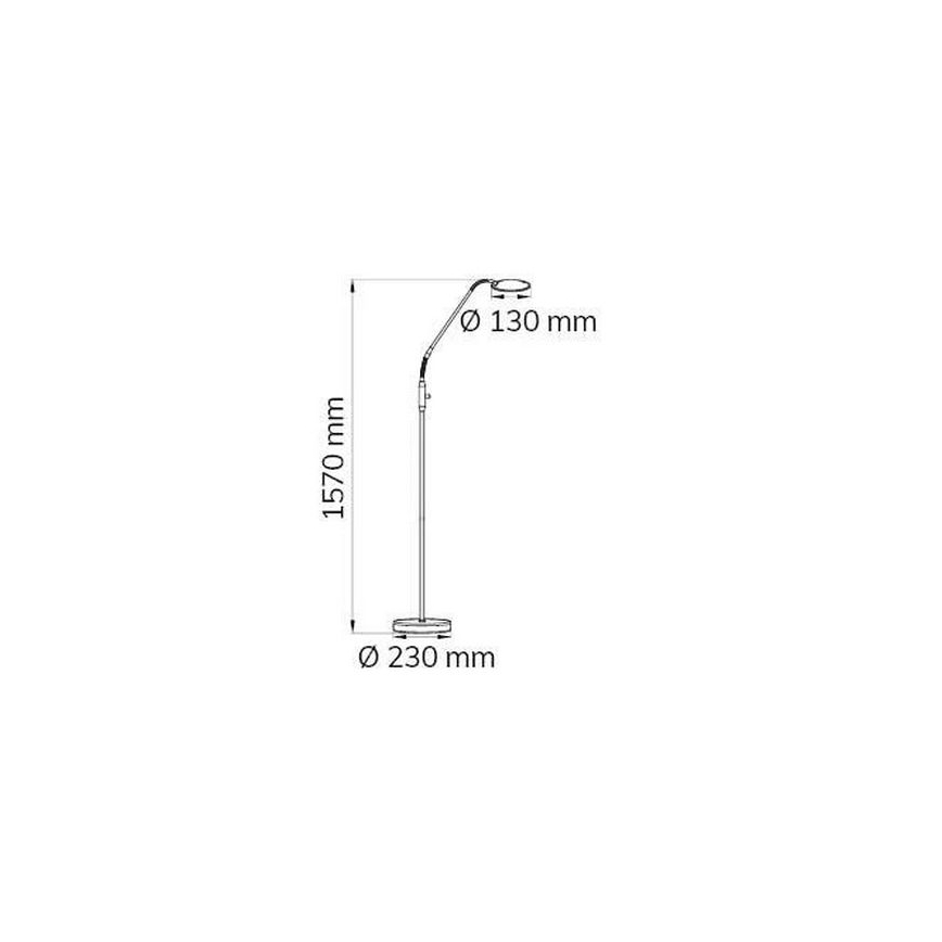 Wofi 3006.01.64.9000 - LED Prigušiva podna lampa TWIN LED/4,6W/230V