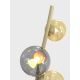 Wofi 3014-904 - LED Podna lampa NANCY 9xG9/3,5W/230V zlatna/siva