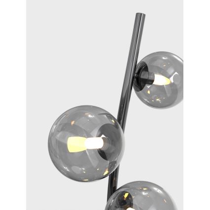 Wofi 3014-905 - LED Podna lampa NANCY 9xG9/3,5W/230V crni krom