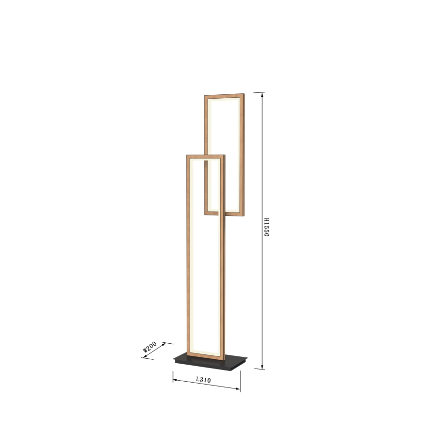 Wofi 3023-206 - LED dimabilna podna lampa PESCARA LED/21W/230V