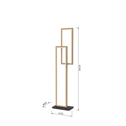 Wofi 3023-206 - LED Prigušiva podna lampa PESCARA LED/21W/230V