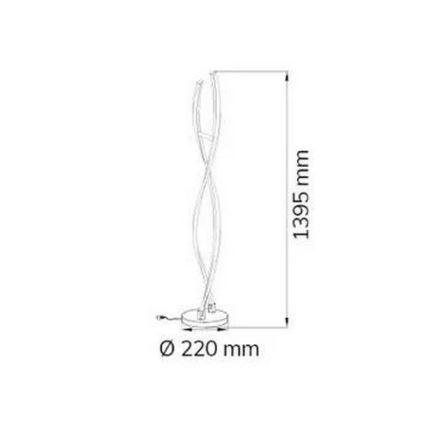 Wofi 3152.02.01.6000 - LED Dimabilna podna lampa IDANA 2xLED/14W/230V