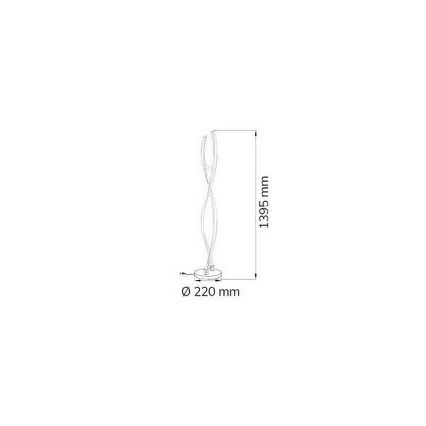Wofi 3152.02.01.6000 - LED Prigušiva podna lampa IDANA 2xLED/14W/230V