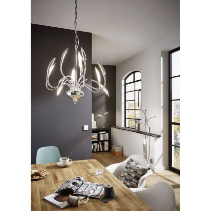 Wofi 3326.05.01.5000 - LED Prigušiva podna lampa HAMPTON 5xLED/5,2W/230V + daljinski upravljač