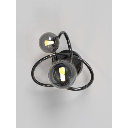 Wofi 4014-205 - LED Zidna svjetiljka NANCY 2xG9/3,5W/230V crna/sjajni krom