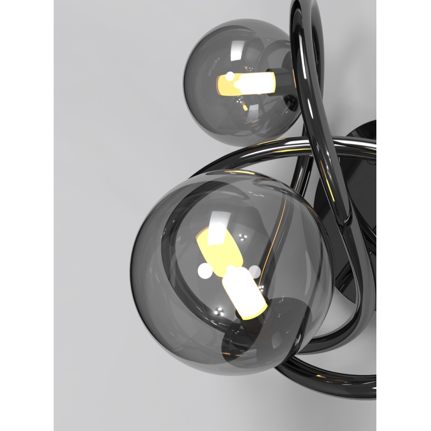 Wofi 4014-205 - LED Zidna svjetiljka NANCY 2xG9/3,5W/230V crna/sjajni krom