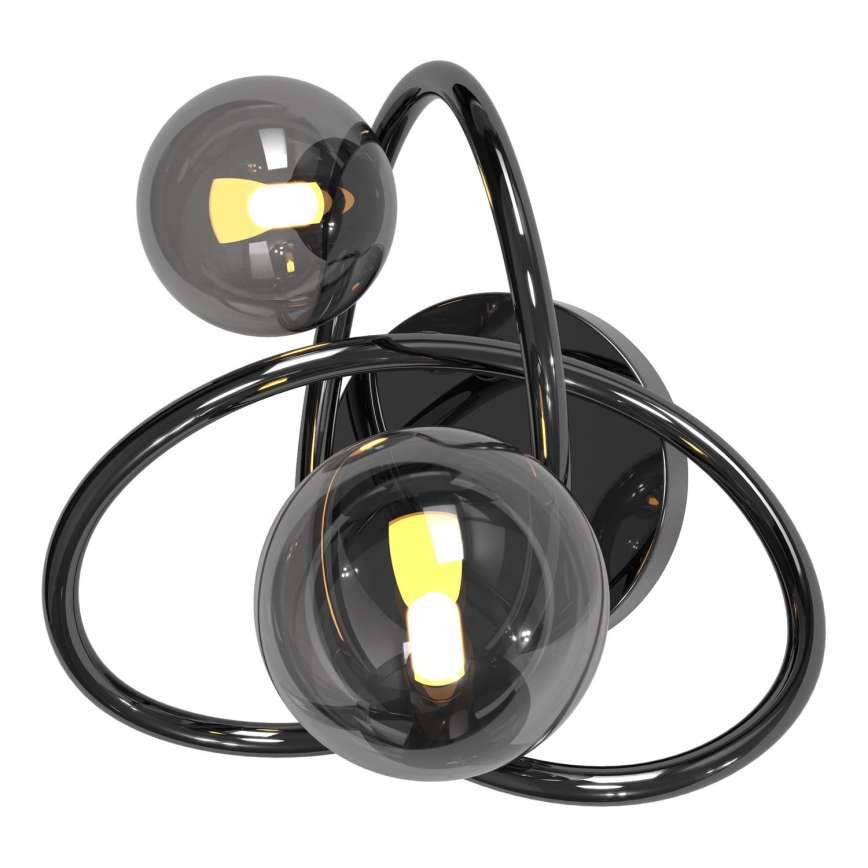 Wofi 4014-205 - LED Zidna svjetiljka NANCY 2xG9/3,5W/230V crna/sjajni krom