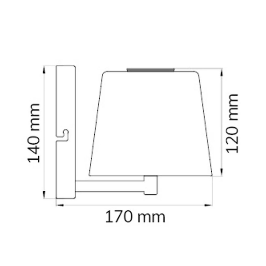 Wofi 4015.01.64.9000 - LED Prigušiva zidna lampa GENK LED/2W/5V 2500 mAh