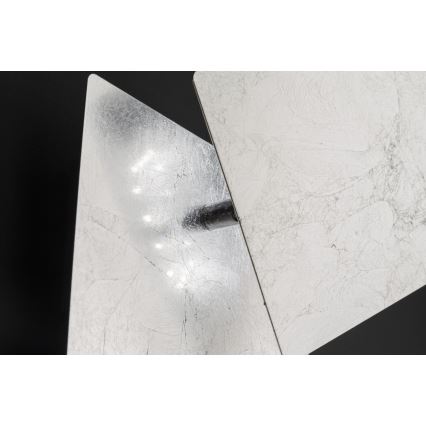 Wofi 4048-103Q - LED Zidna svjetiljka BAYONNE LED/6,5W/230V srebrna