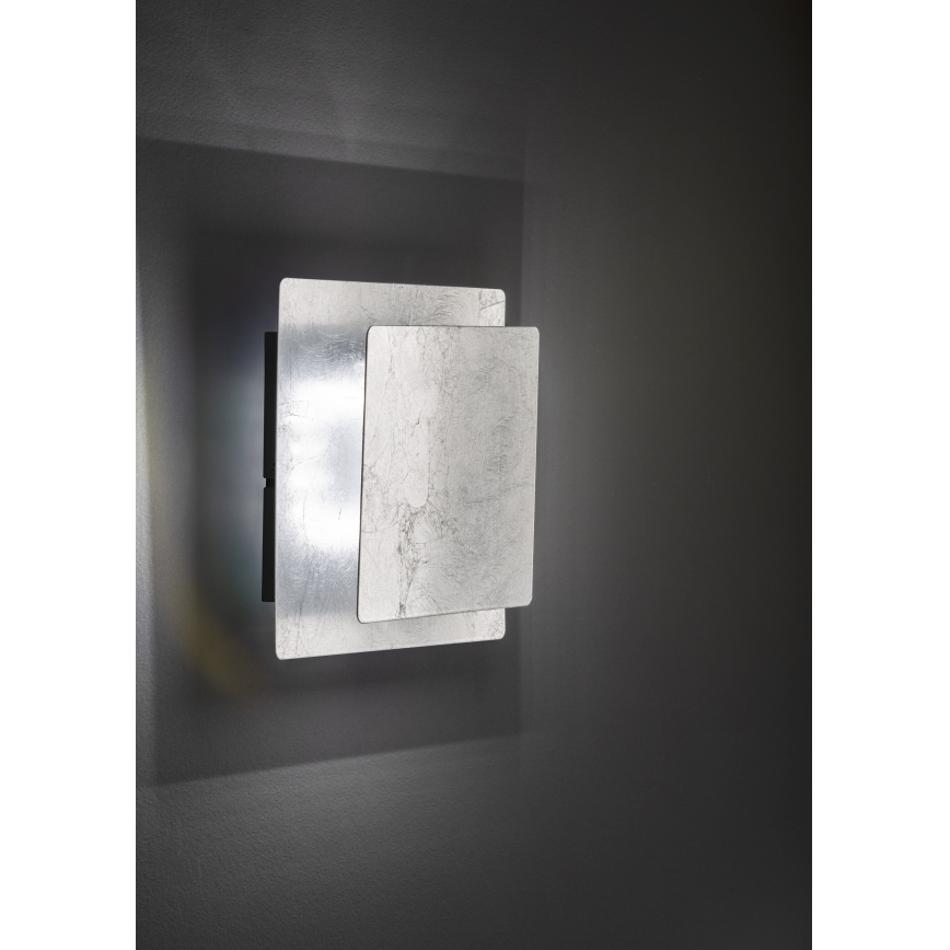 Wofi 4048-103Q - LED Zidna svjetiljka BAYONNE LED/6,5W/230V srebrna