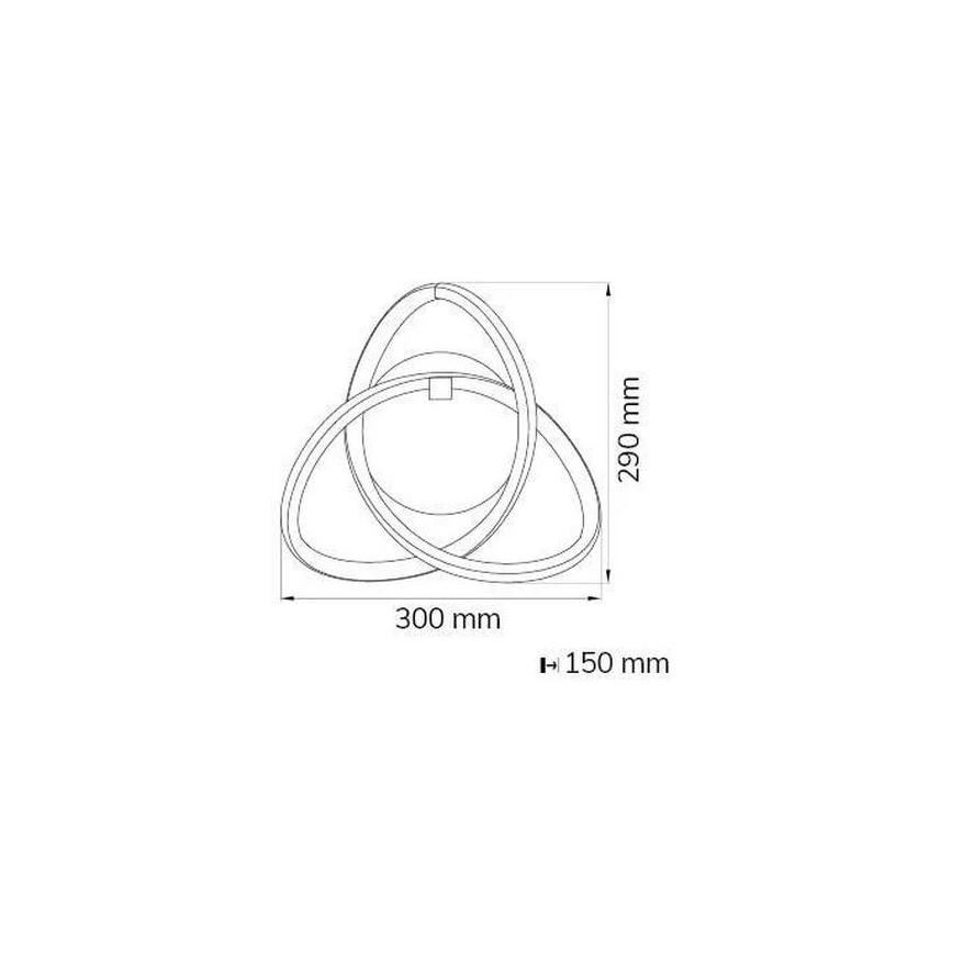 Wofi 4134.01.88.9000 - LED Zidna svjetiljka INDIGO LED/14W/230V