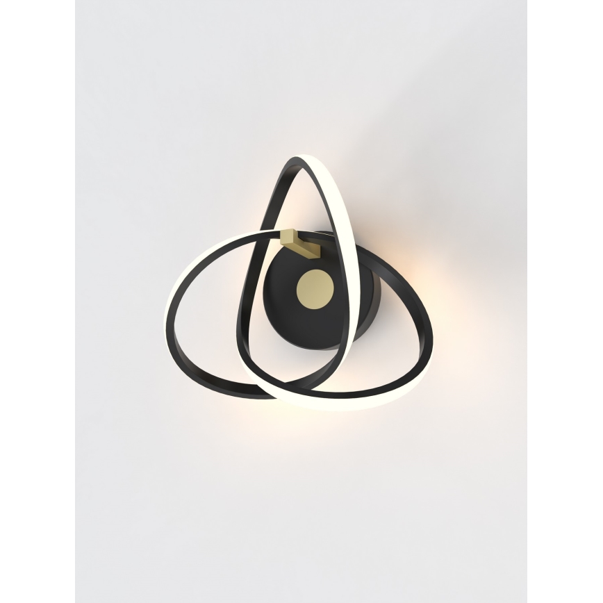 Wofi 4134-104 - LED Zidna svjetiljka INDIGO LED/14W/230V crna/zlatna