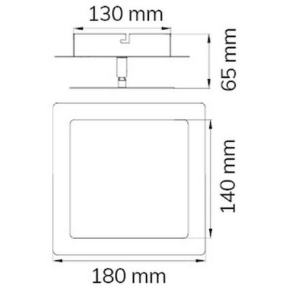 Wofi 451401709000 - LED Zidna svjetiljka FEY LED/8W/230V krom