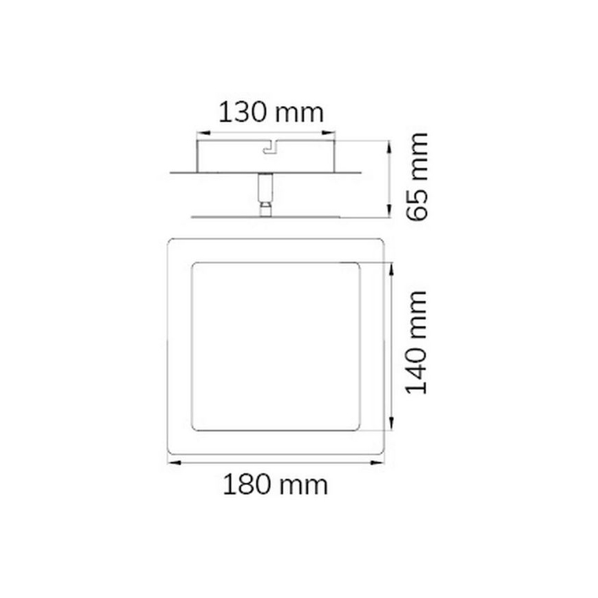 Wofi 451401709000 - LED Zidna svjetiljka FEY LED/8W/230V mat krom
