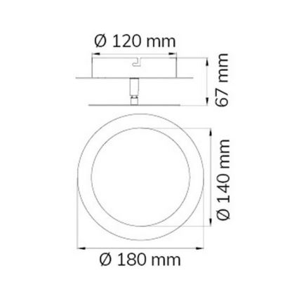 Wofi 451701709000 - LED Zidna svjetiljka SLIGO LED/6W/230V mat krom