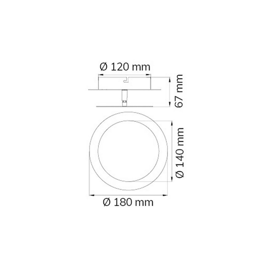 Wofi 451701709000 - LED Zidna svjetiljka SLIGO LED/6W/230V mat krom
