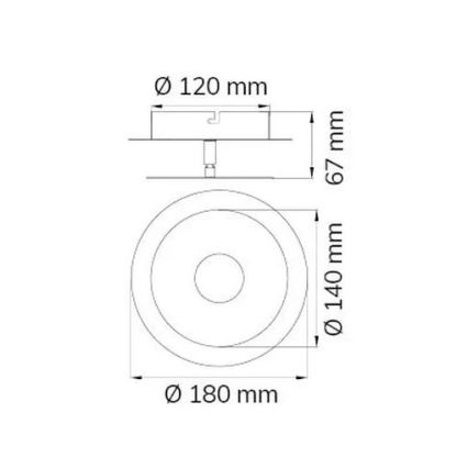 Wofi 451901709000 - LED Zidna svjetiljka AFIR LED/6W/230V mat krom