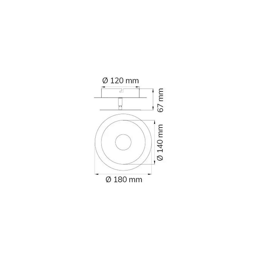 Wofi 451901709000 - LED Zidna svjetiljka AFIR LED/6W/230V mat krom