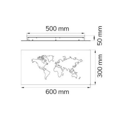 Wofi 4556.01.50.9600 - LED Zidna dekorativna svjetiljka LINDA LED/26W/230V 3000K