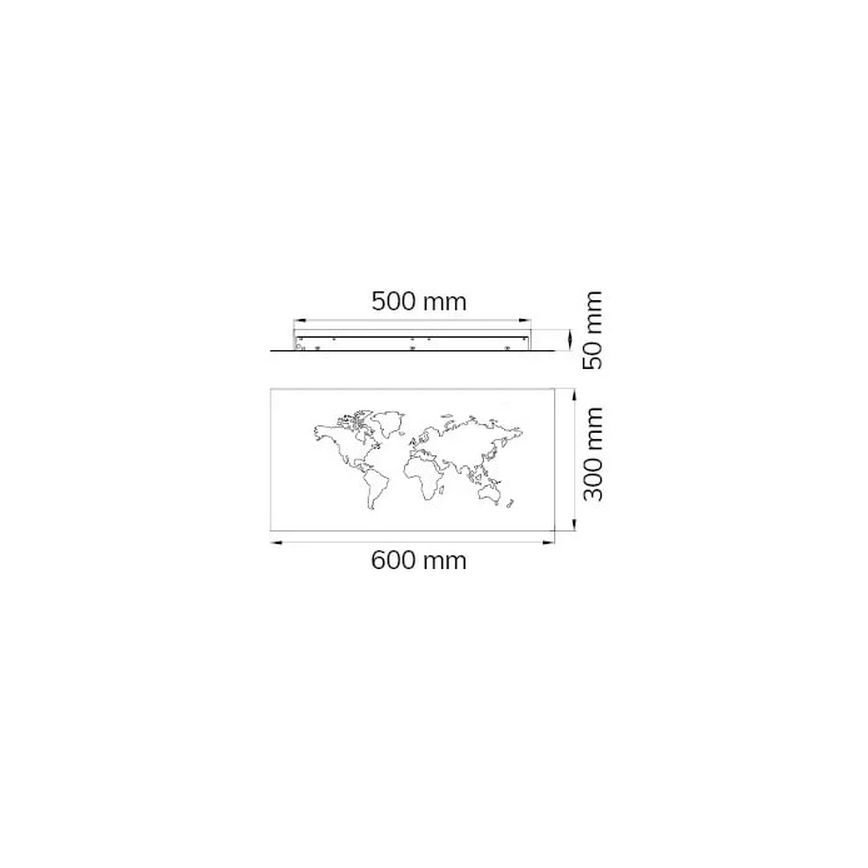 Wofi 4556.01.50.9600 - LED Zidna dekorativna svjetiljka LINDA LED/26W/230V 3000K