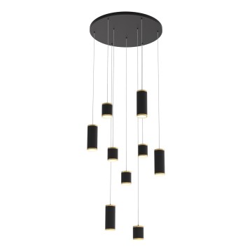 Wofi 5003-904 - LED prigušivački luster na užetu TOULOUSE LED/57W/230V crna/zlatna