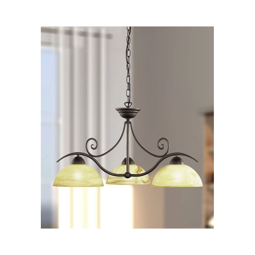 Wofi 5128.03.09.0000 - Luster na lancu LACCHINO 3xE27/60W/230V