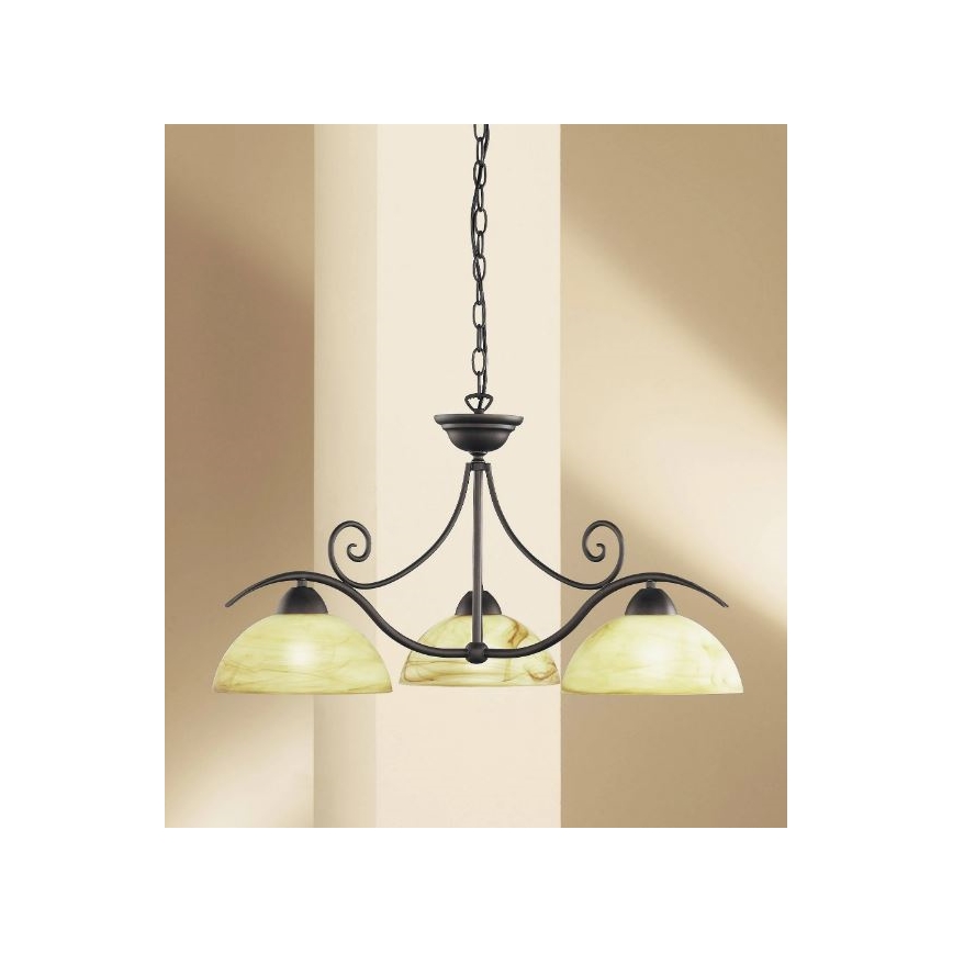 Wofi 5128.03.09.0000 - Luster na lancu LACCHINO 3xE27/60W/230V