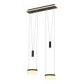 Wofi 6054-502 - LED prigušivački luster na užetu JESSE LED/21W/230V crna