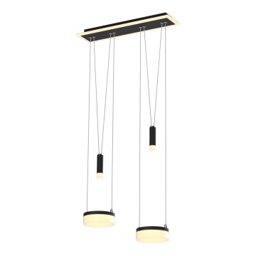 Wofi 6054-502 - LED prigušivački luster na užetu JESSE LED/21W/230V crna