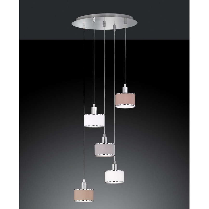 Wofi 619905019000 - Luster na sajli CIARA 5xE14/28W/230V