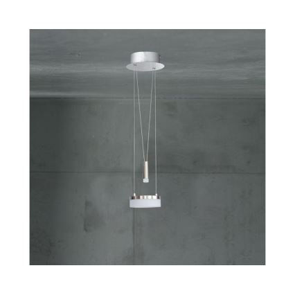 Wofi 6263.02.54.6250 - LED prigušivački luster na užetu JETTE LED/10W/230V + LED/1W