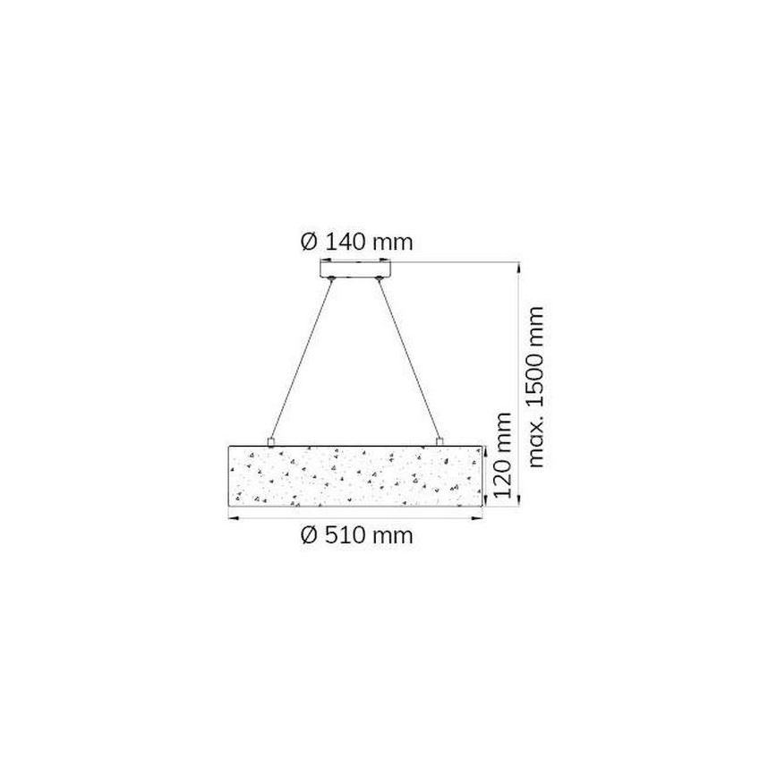 Wofi 6370.01.70.7000 - LED Luster na sajli LEIKA LED/21W/230V
