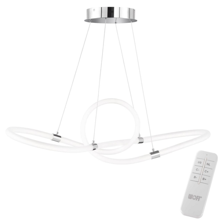 Wofi 6883.01.01.9100 - LED prigušivački luster na užetu MIRA LED/40W/230V 3000-6000K + daljinski upravljač