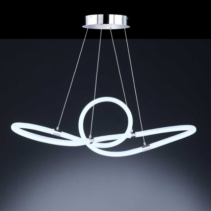 Wofi 6883.01.01.9100 - LED prigušivački luster na užetu MIRA LED/40W/230V 3000-6000K + daljinski upravljač
