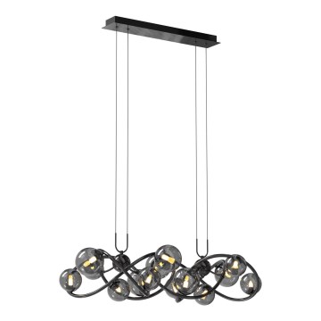 Wofi 7014-1405 - LED Luster na sajli NANCY 14xG9/3,5W/230V crna/sjajni krom