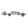 Wofi 7014-405W - LED Nadgradni luster VILLA 4xG9/3W/230V crna