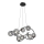 Wofi 7014-805 - LED Luster na sajli NANCY 8xG9/3,5W/230V crna/sjajni krom