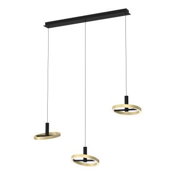 Wofi 7016-304 - LED prigušivač za luster na užetu BREST LED/26W/230V crna/zlatna