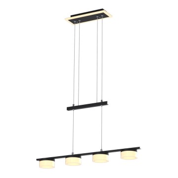 Wofi 7054-502 - LED prigušivački luster na užetu JESSE LED/21W/230V crna