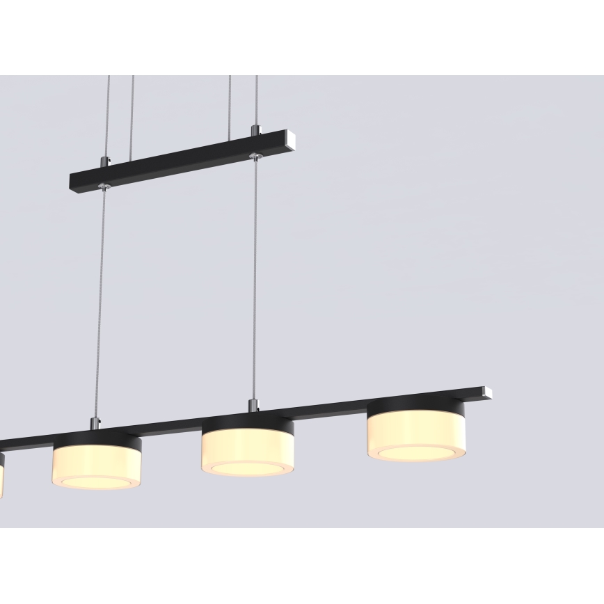 Wofi 7054-502 - LED prigušivački luster na užetu JESSE LED/21W/230V crna