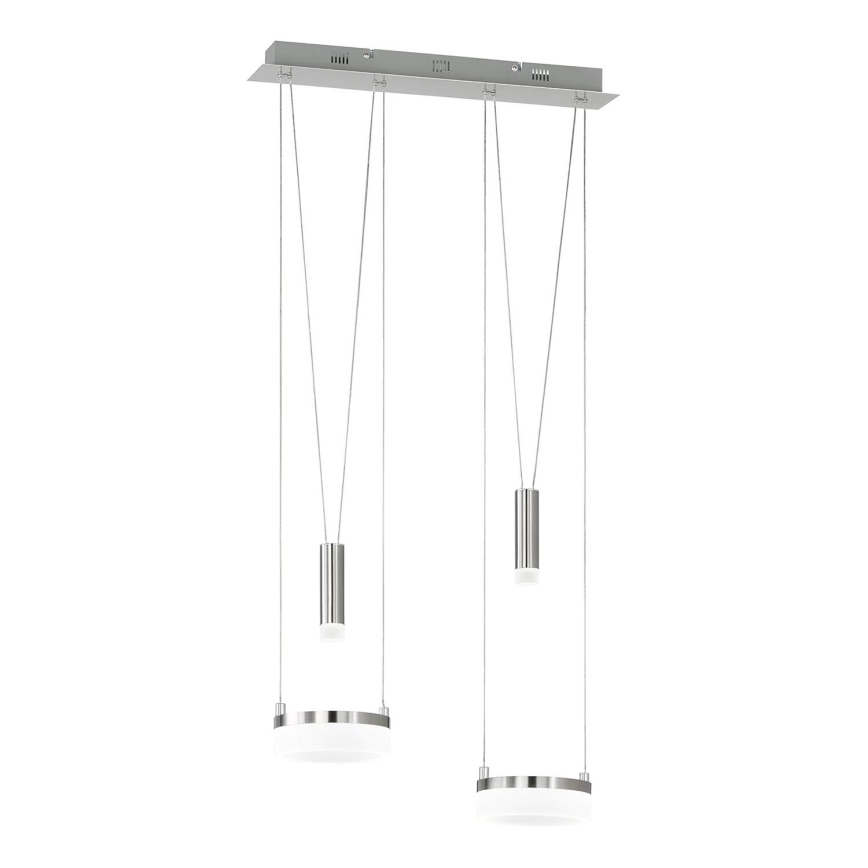 Wofi 7263.04.54.6000 - LED prigušivački luster na užetu JETTE 2xLED/7,5W/230V + 2xLED/1W