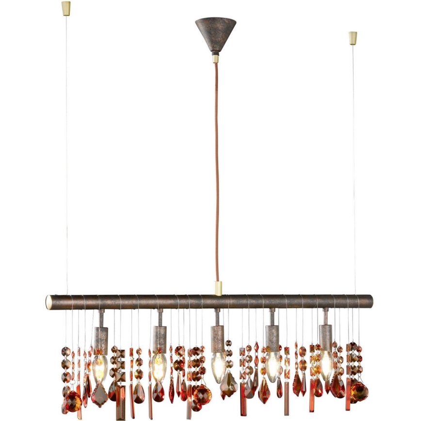 Wofi 7320.05.05.6000 - Luster na sajli AMELIA 5xE14/40W/230V