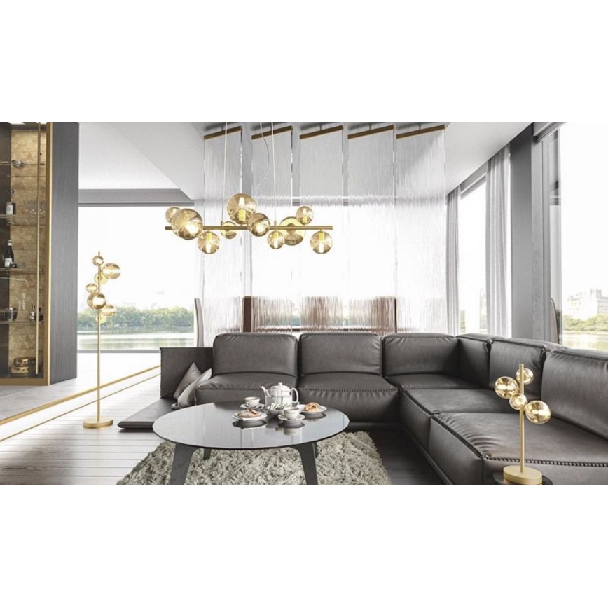 Wofi 8014.04.14.9000 - LED Stolna lampa VILLA 4xG9/3W/230V zlatna