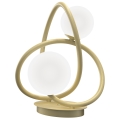 Wofi 8014-201 - LED Stolna lampa NANCY 2xG9/3,5W/230V zlatna/bijela
