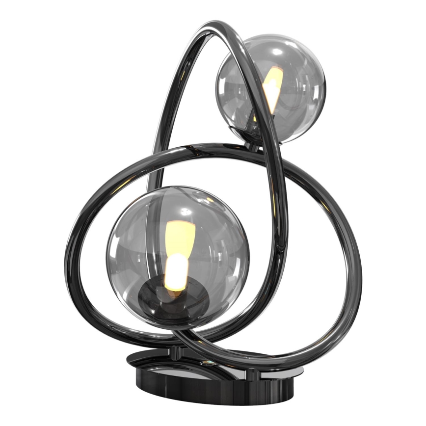 Wofi 8014-205 - LED Stolna lampa NANCY 2xG9/3,5W/230V crna/sjajni krom